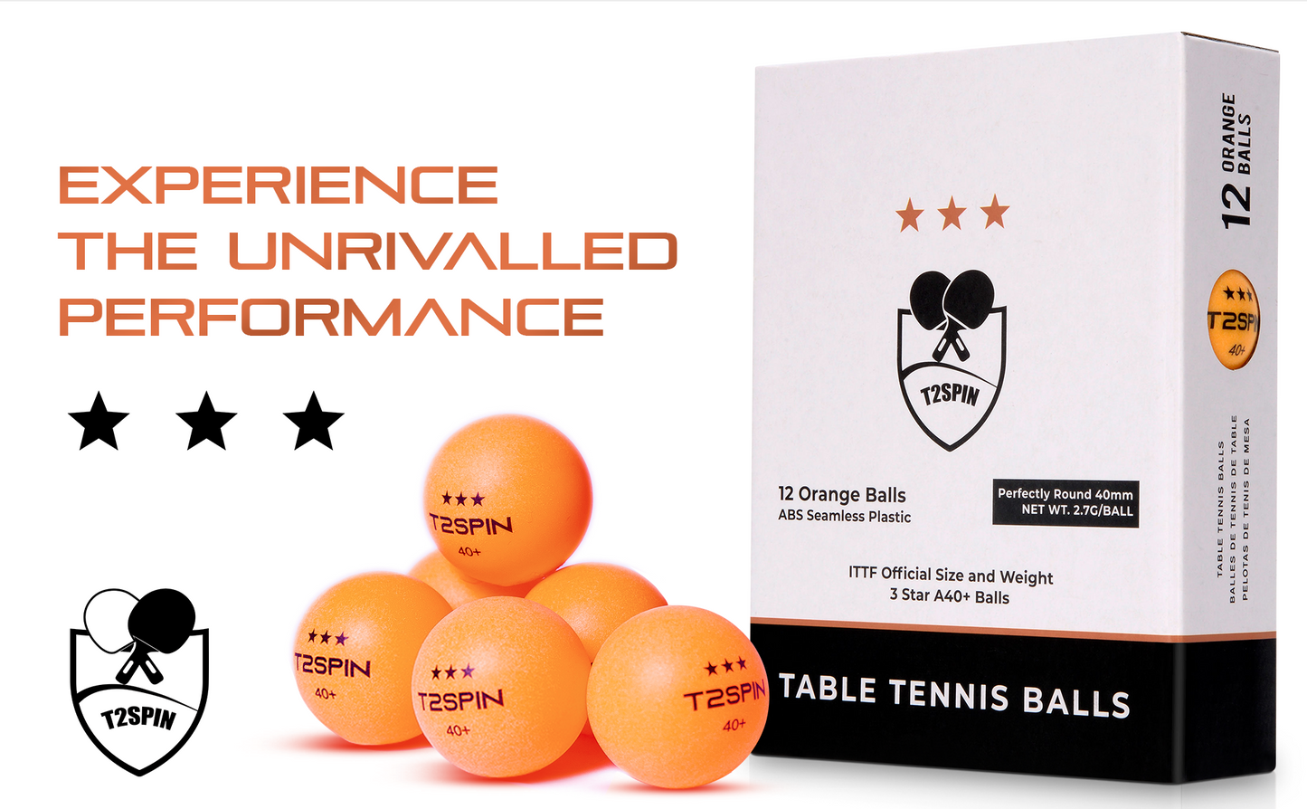 Pong Balls - Premium 40+ Ping Pong Balls - Highest Grade Balls - Pack of 12 - ITTF Regulation Size & Weight