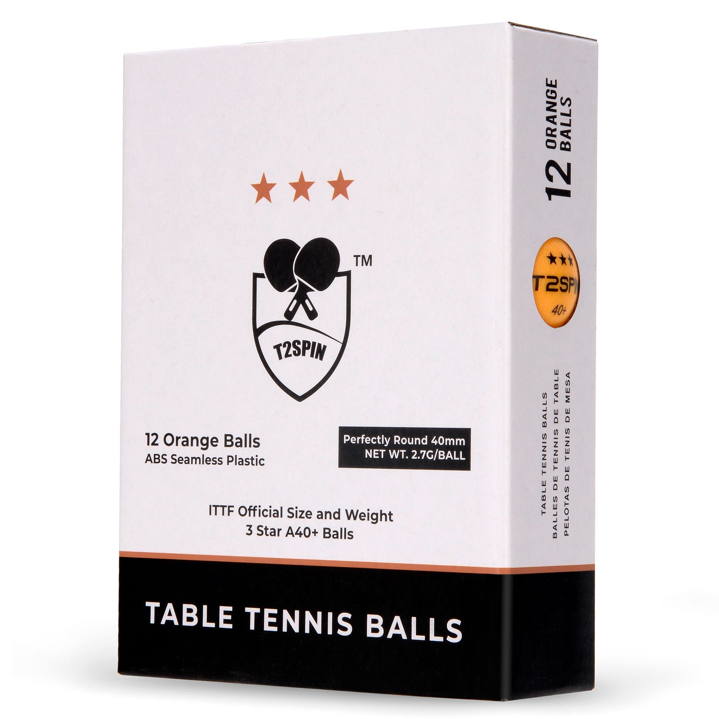 Pong Balls - Premium 40+ Ping Pong Balls - Highest Grade Balls - Pack of 12 - ITTF Regulation Size & Weight