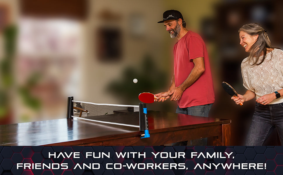 Retractable Ping Pong Net - Play Ping Pong on Almost Any Table!