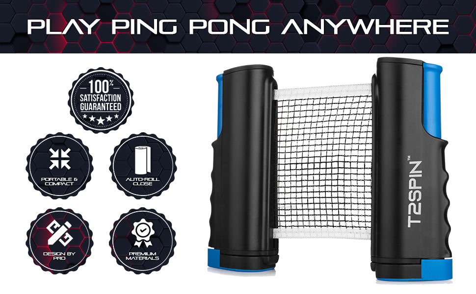 Retractable Ping Pong Net - Play Ping Pong on Almost Any Table!